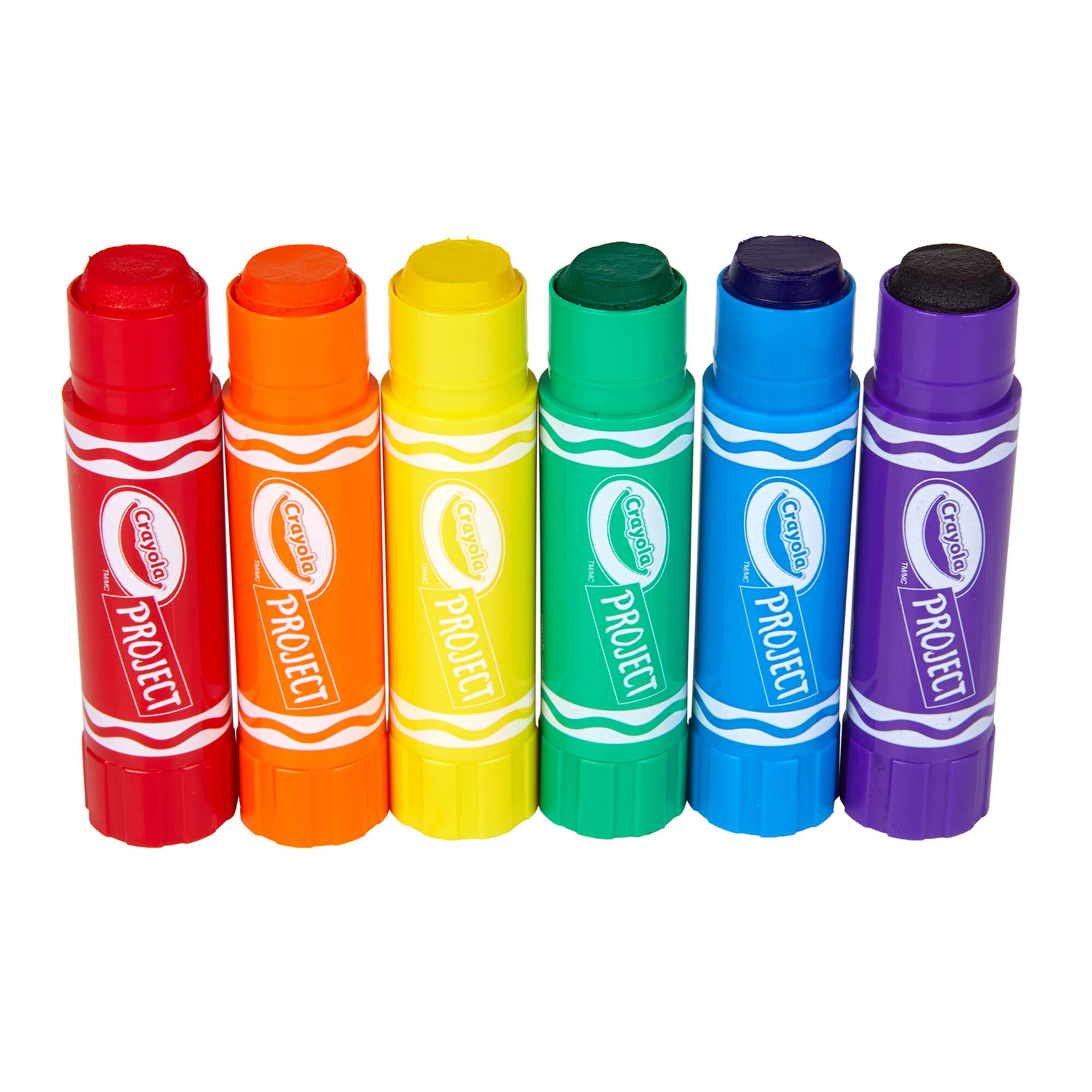 Crayola® Project™ Quick-Dry Paint Sticks, 6 Packs of 6